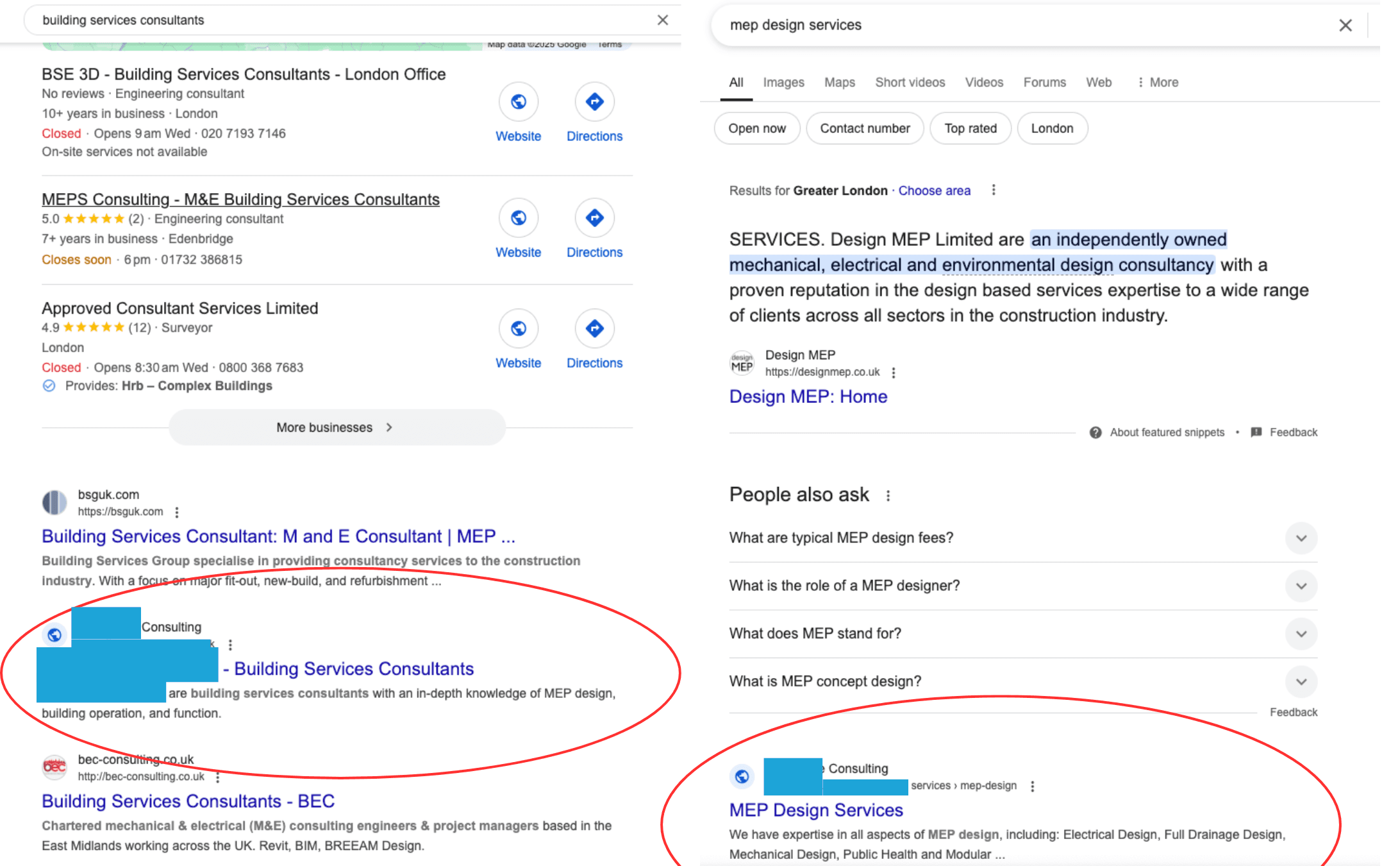 Building consultancy ranking improvements